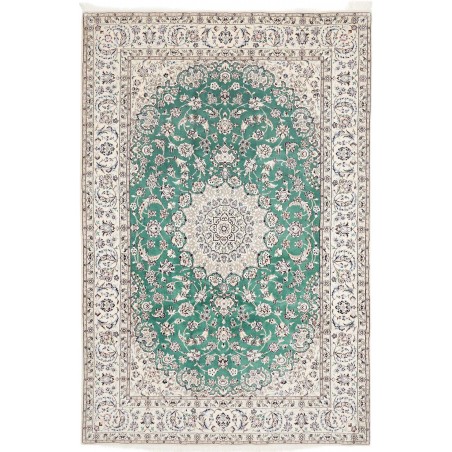 Tappeto Nain 9La Persia bianco azzurro 200x298