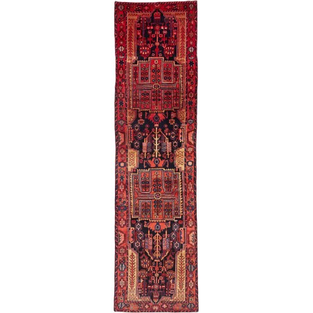 Tappeto Hamadan Persia marrone 112x480