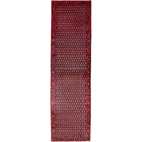 Tappeto Hamadan Persia grigio marrone 107x380