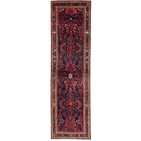 Tappeto Hamadan Persia grigio rosso 104x370