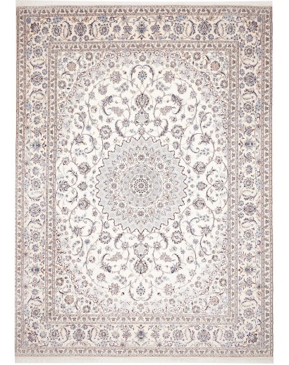 Tappeto Nain 9La Persia bianco grigio 294x406