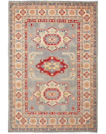 Tappeto Kazak Afghanistan marrone grigio 163x241