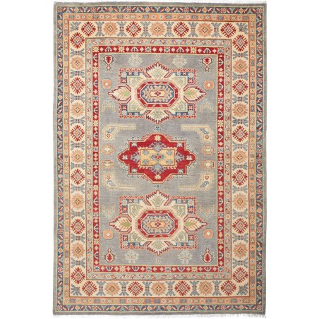 Tappeto Kazak Afghanistan marrone grigio 163x241