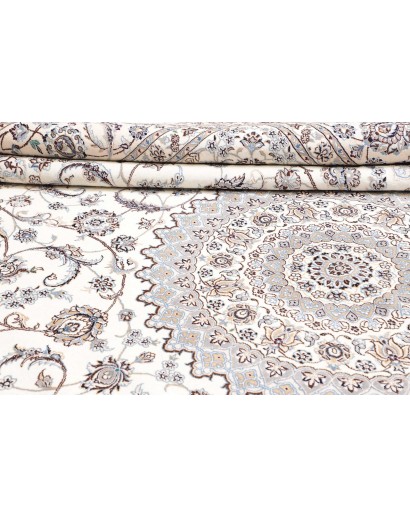 Tappeto Nain 9La Persia bianco grigio 294x406