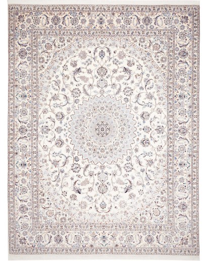 Tappeto Nain 9La Persia bianco azzurro 297x397