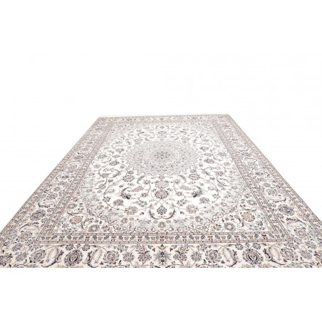 Tappeto Nain 9La Persia bianco azzurro 297x397