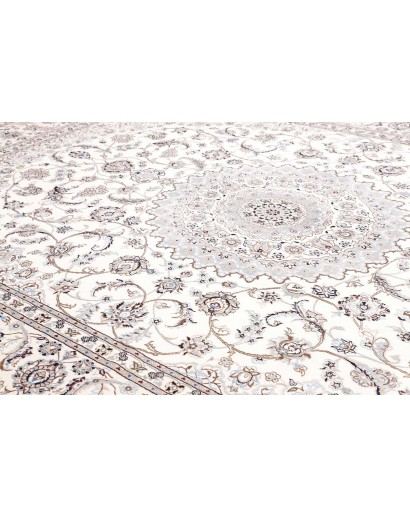 Tappeto Nain 9La Persia bianco azzurro 297x397