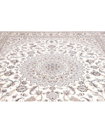 Tappeto Nain 9La Persia bianco azzurro 297x397