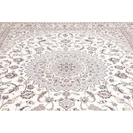 Tappeto Nain 9La Persia bianco azzurro 297x397
