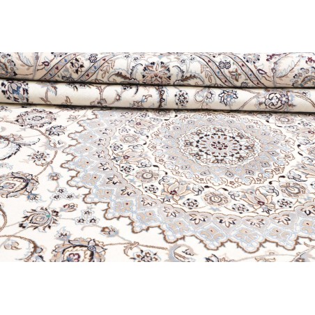Tappeto Nain 9La Persia bianco azzurro 297x397