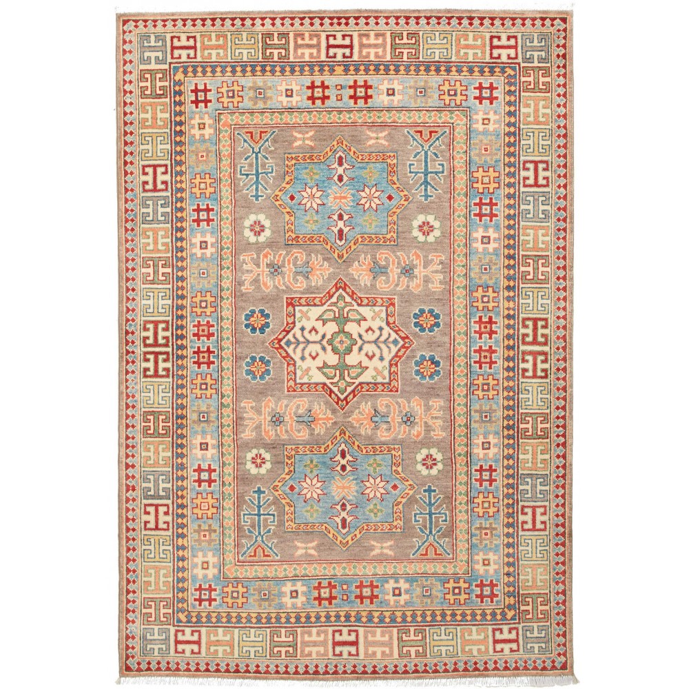 Tappeto Kazak Afghanistan marrone 124x184 Tappeto Kazak Afghanistan marrone 124x184