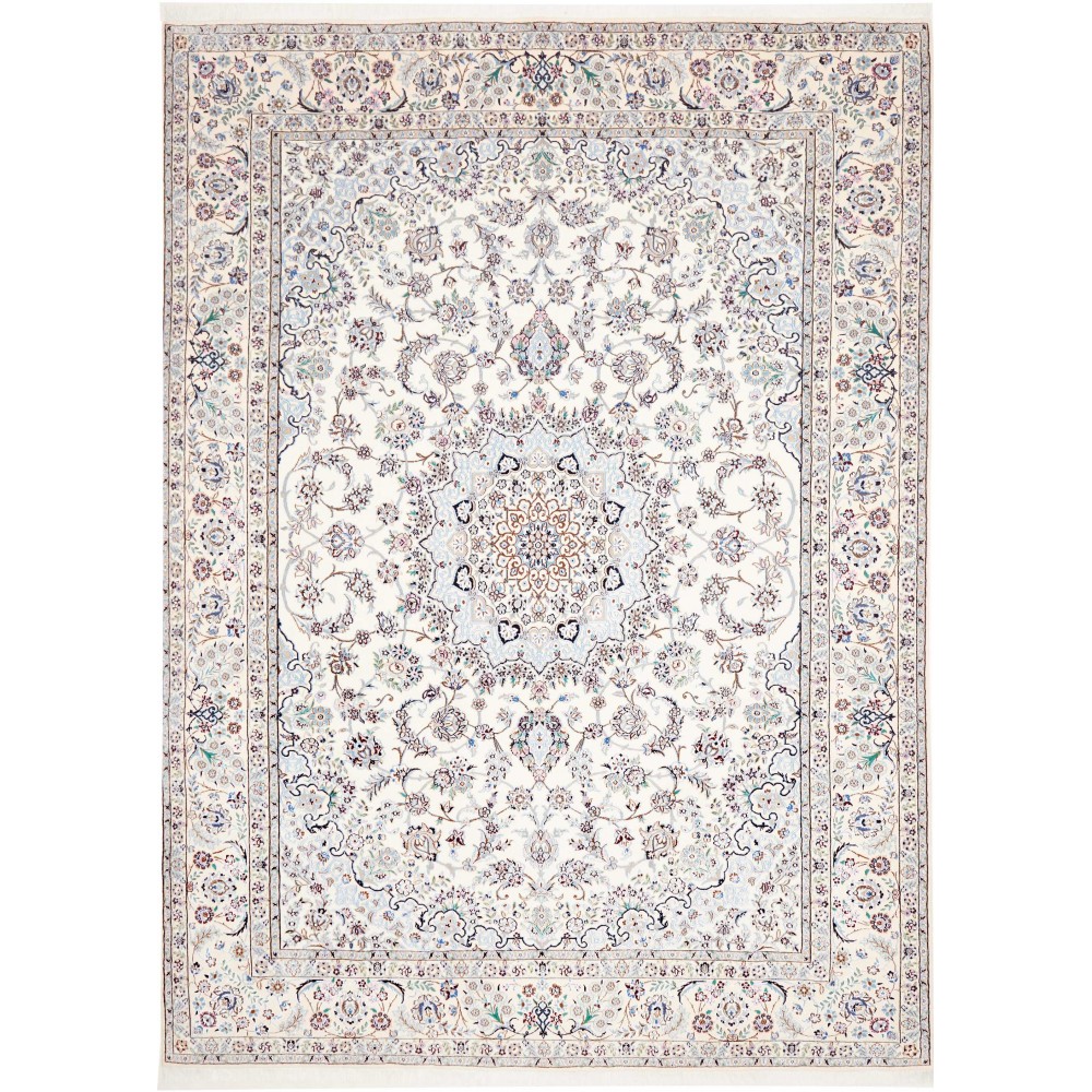 Tappeto Nain 9La Persia bianco azzurro 248x344