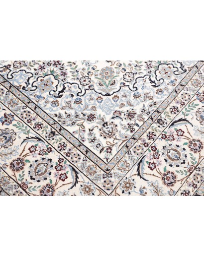 Tappeto Nain 9La Persia bianco azzurro 248x344