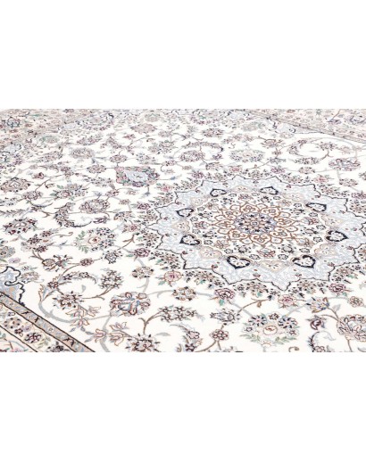 Tappeto Nain 9La Persia bianco azzurro 248x344