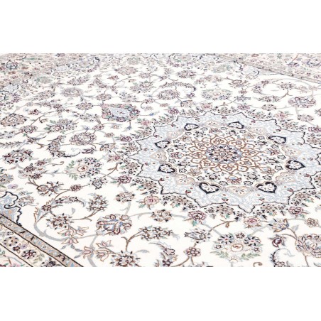 Tappeto Nain 9La Persia bianco azzurro 248x344