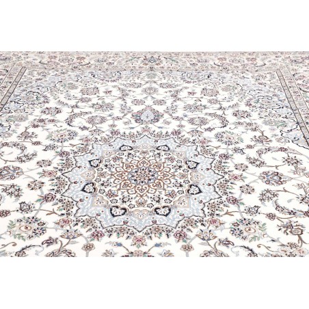 Tappeto Nain 9La Persia bianco azzurro 248x344