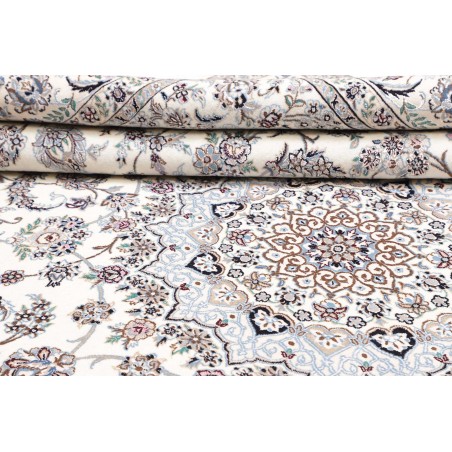 Tappeto Nain 9La Persia bianco azzurro 248x344