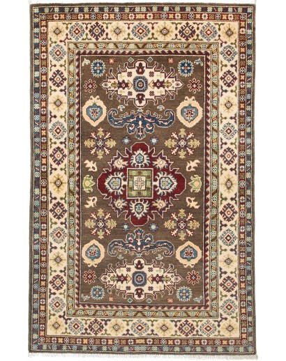 Tappeto Kazak Afghanistan azzurro marrone 119x187