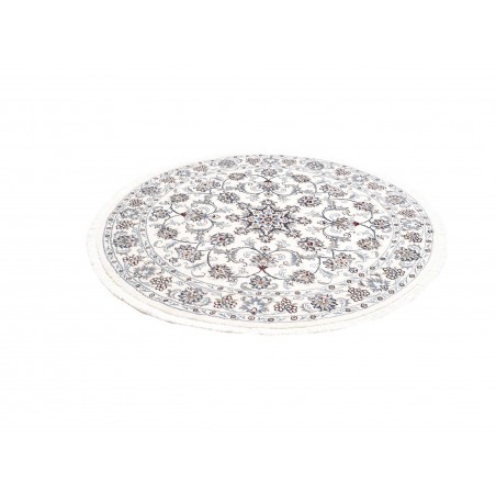 Tappeto Nain Kashmar Persia bianco grigio 150x150