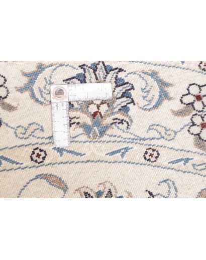 Tappeto Nain Kashmar Persia bianco grigio 150x150