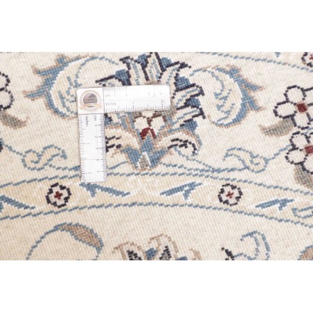 Tappeto Nain Kashmar Persia bianco grigio 150x150