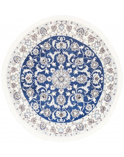 Tappeto Nain Kashmar Persia blu 140x140