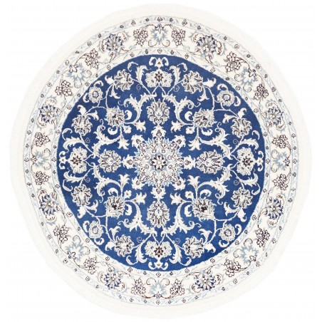 Tappeto Nain Kashmar Persia blu 140x140