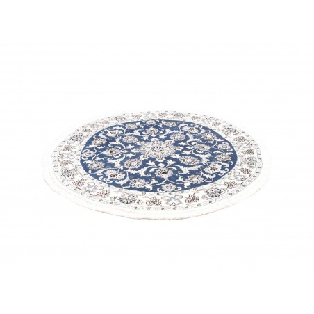 Tappeto Nain Kashmar Persia blu 140x140
