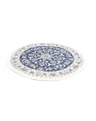 Tappeto Nain Kashmar Persia blu 140x140