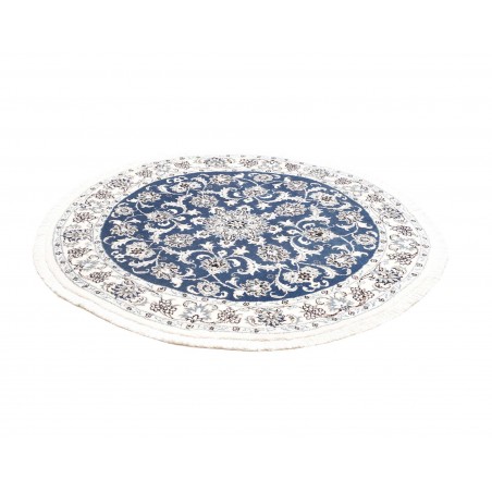 Tappeto Nain Kashmar Persia blu 140x140