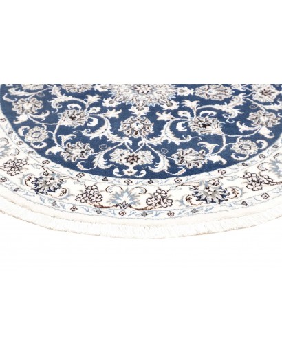 Tappeto Nain Kashmar Persia blu 140x140