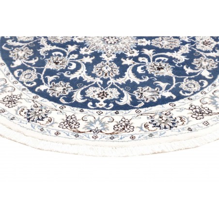 Tappeto Nain Kashmar Persia blu 140x140
