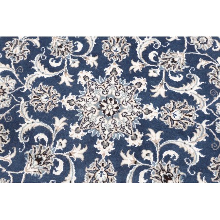 Tappeto Nain Kashmar Persia blu 140x140