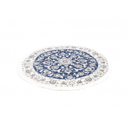 Tappeto Nain Kashmar Persia grigio blu 145x145