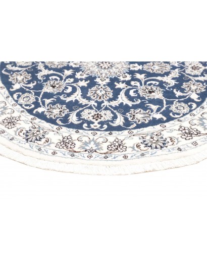 Tappeto Nain Kashmar Persia grigio blu 145x145