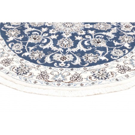 Tappeto Nain Kashmar Persia grigio blu 145x145