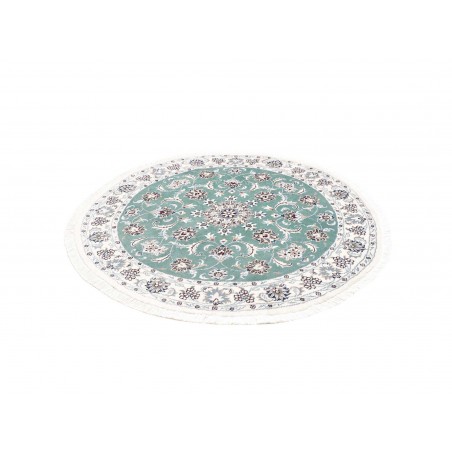 Tappeto Nain Kashmar Persia bianco blu 150x150