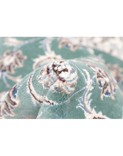 Tappeto Nain Kashmar Persia bianco blu 150x150