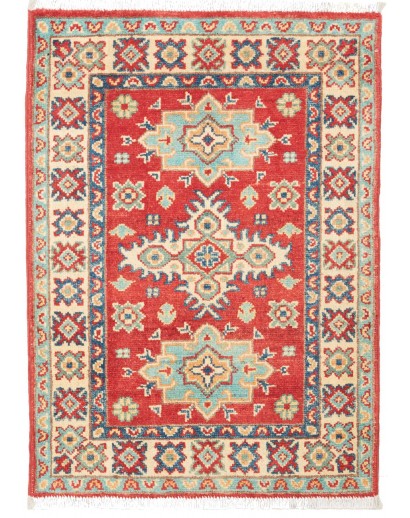 Tappeto Kazak Pakistan beige rosso 62x85