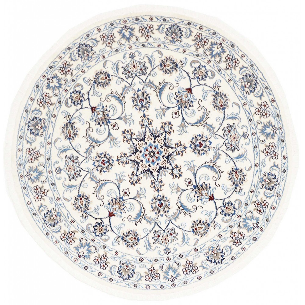 Tappeto Nain Kashmar Persia beige grigio 150x150