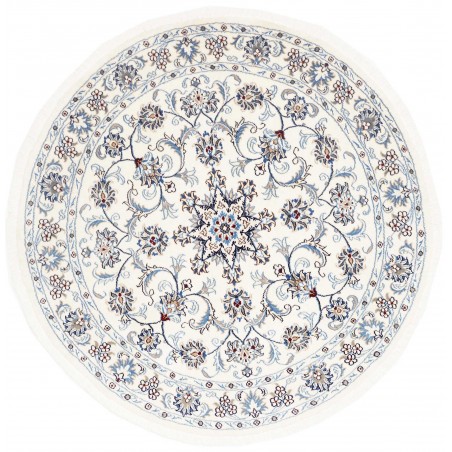 Tappeto Nain Kashmar Persia beige grigio 150x150