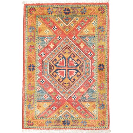 Tappeto Kazak Pakistan arancione bianco 60x88
