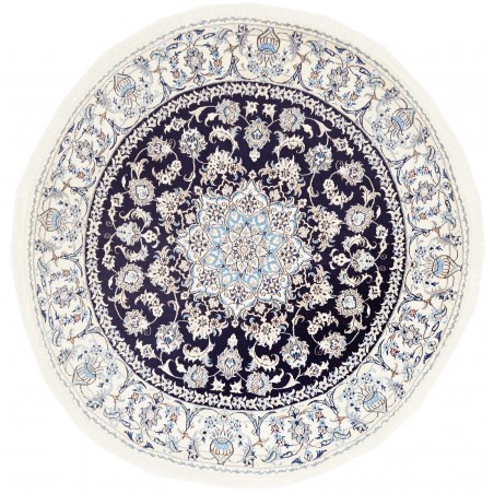 Tappeto Nain Kashmar Persia grigio 200x200