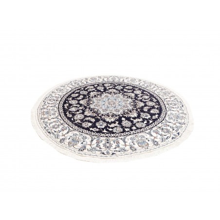 Tappeto Nain Kashmar Persia grigio 200x200