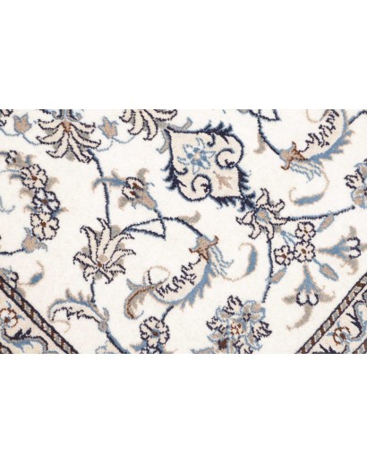 Tappeto Nain Kashmar Persia bianco grigio 89x143