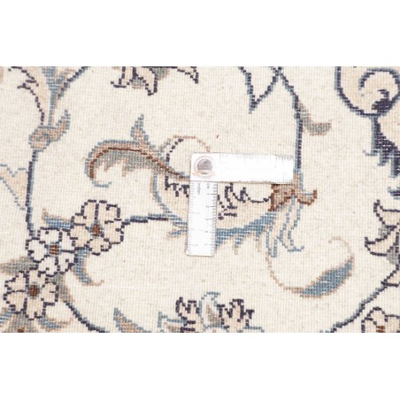 Tappeto Nain Kashmar Persia bianco grigio 89x143