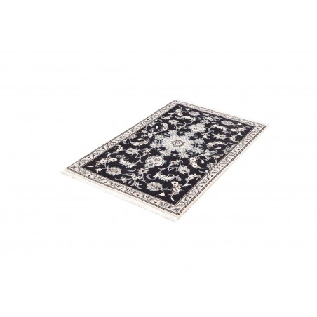 Tappeto Nain Kashmar Persia grigio azzurro 86x135