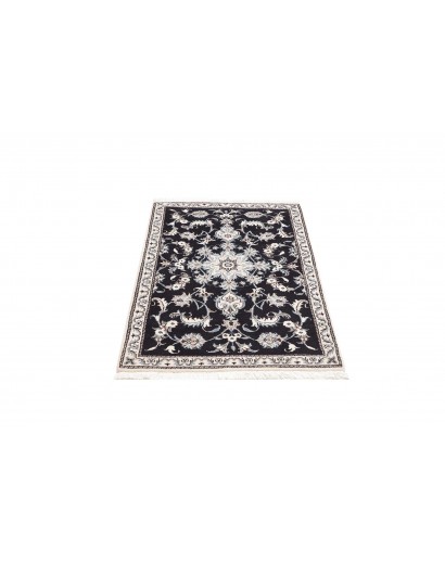 Tappeto Nain Kashmar Persia grigio azzurro 86x135