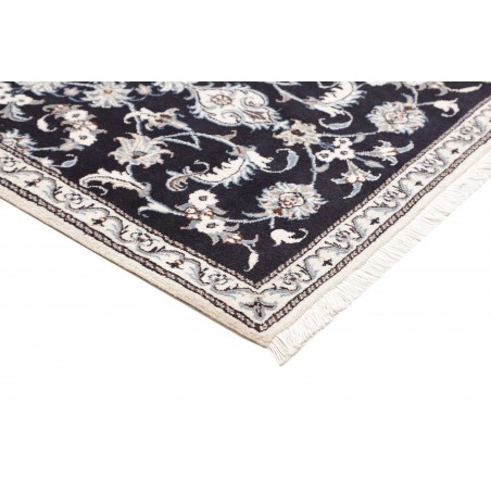 Tappeto Nain Kashmar Persia grigio azzurro 86x135