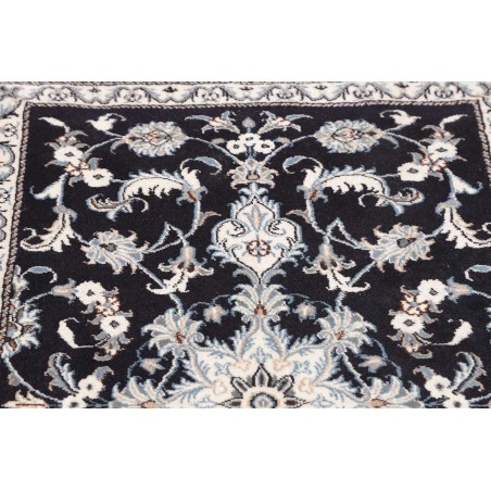 Tappeto Nain Kashmar Persia grigio azzurro 86x135